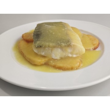 BACALAO AL PIL PIL CON PATATAS